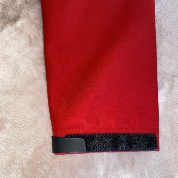 North Face Jacket Mens L Red Soft Shell Full Zip Hike Outdoor Jacket - Picture 6 of 9